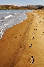 Limnos - stopy v písku